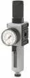 Filtru regulator cu pahar policarbonat, protectie pahar si manometru, G 3/4&QUOT;, 0,5 - 8 bar, 13000 l/min, semi-automat, seria Future