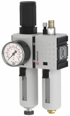 Grup preparare, 2 piese, pahar policarbonat si protectie pahar, manometru standard, G 1/4&QUOT;, 0,2 - 4 bar, 1750 l/min, automat, seria Future