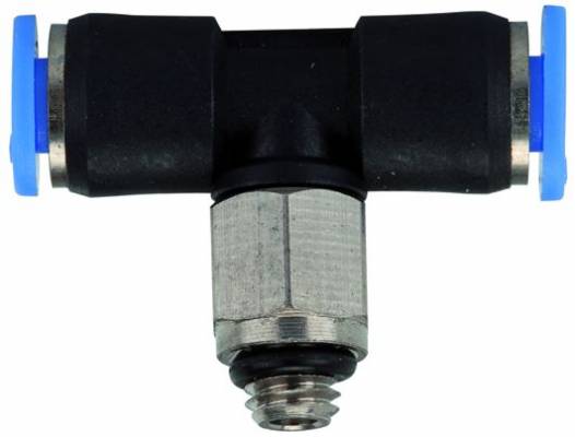 Cupla T push-in, filet exterior cu O-ring, seria Mini, M 5 - 6 mm