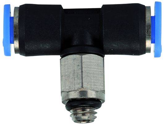 Cupla T push-in, filet exterior cu O-ring, seria Mini