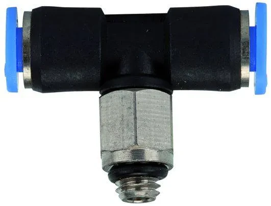 Cupla T push-in, filet exterior cu O-ring, seria Mini