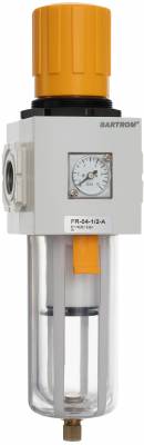 Filtru regulator cu purjare manuala G 1/2&QUOT;, 1900 l/min, manometru patrat - seria SMART