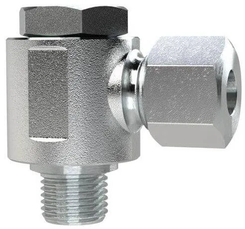 Fiting L banjo cu filet exterior etansat cu O-ring, din diferite materiale