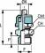 Fiting vacuum drept cu O-ring