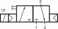 Distribuitor 3/2 electric, monostabil, montaj in linie tip MD