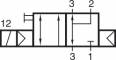Distribuitor NAMUR 3/2 - electric, NC, G 1/4,  NAMUR 1/4, arc pneumatic