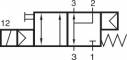 Distribuitor NAMUR 3/2 - electric, NC, G 1/2, NAMUR 1/2, arc combinat