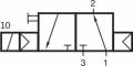 Distribuitor 3/2 electric, monostabil, montaj in linie-placa tip MH