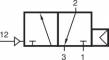 Distribuitor 3/2 actionare pneumatica - temperaturi scazute