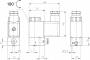 Distribuitor 3/2 electric, monostabil, montaj pe placa-baterie, porturi placa