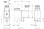Distribuitor 3/2 electric, monostabil, montaj pe placa-baterie, porturi placa