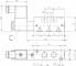 Distribuitor 5/2 electric, monostabil, montaj pe placa, tip MH, porturi distribuitor
