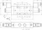 Distribuitor 5/3 electric, centru exhaustat tip MH