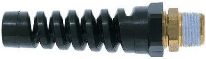 Cupla pentru furtun spiralat, filet exterior conic teflonat