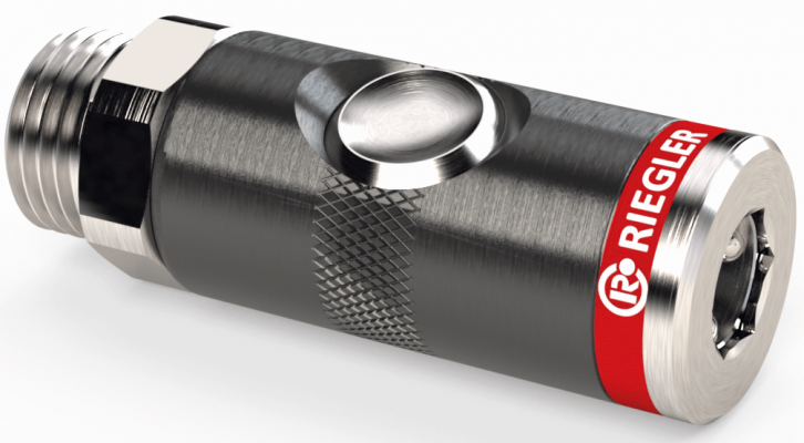Cupla siguranta mama DN 7,4, buton rotativ, cu filet exterior