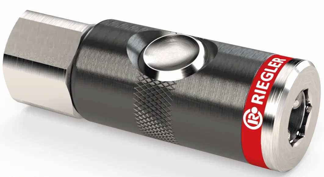 Cupla siguranta mama DN 7,4, buton rotativ, cu filet interior