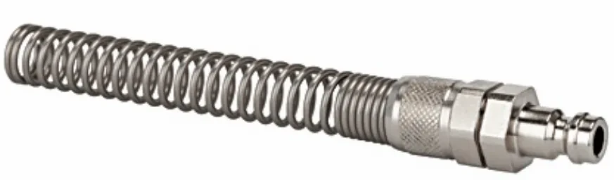 Cupla rapida tata DN 5 pentru furtun spiral - Alama nichelata