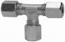 Fiting T de legatura, tub Ø14mm, 630bar, otel galvanizat