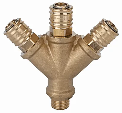 Ramificator cu 3 cuple rapide - filet exterior