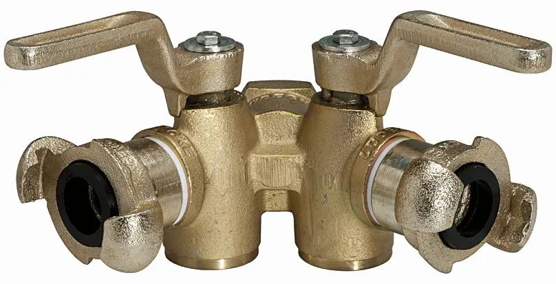 Robinet dublu cu cupla gheara - filet interior