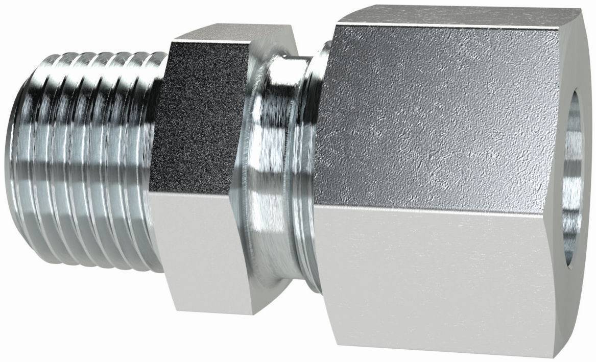 Fiting drept cu filet exterior, din diferite materiale