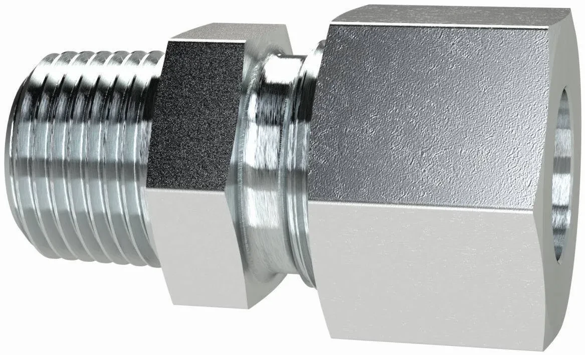 Fiting drept cu filet exterior, din diferite materiale