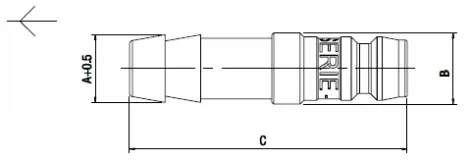 Adaptor furtun DN6