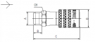 Cupla rapida DN6 cu filet exterior cilindric