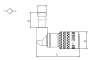 Cupla rapida cu supapa DN9 - L 90° si adaptor furtun