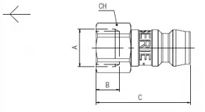 Adaptor DN6 cu filet interior