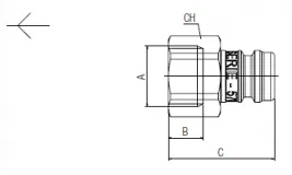 Adaptor DN9 cu filet interior