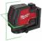 Nivela laser cu 2 planuri cu fascicul verde reincarcabila REDLITHIUM USB - Milwaukee L4 CLL-301C