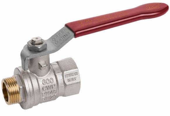 Robinet cu bila standard, maneta, filet interior-exterior, orificiu complet