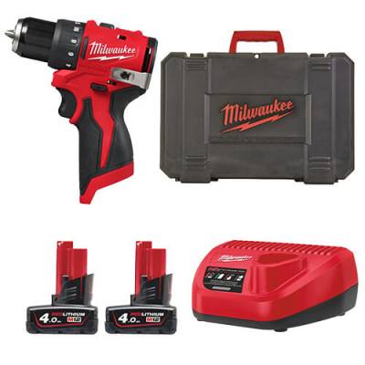 Masina compacta de gaurit fara perii M12 - Milwaukee M12 BLDDRC-402C