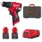 Masina de gaurit compacta, cu percutie si motor fara perii M12 - Milwaukee M12 BLPDRC-202C