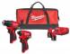 Set scule fara perii M12 - Milwaukee M12 BLPP2D-202B