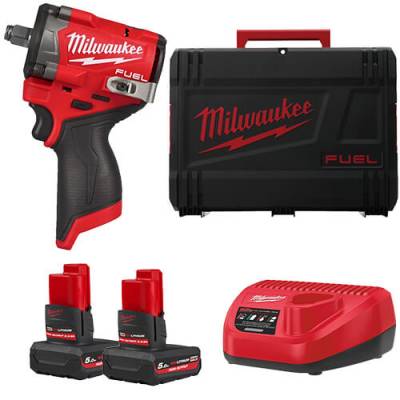 Cheie compacta de impact 1/2″ M12 FUEL cu inel de fixare - Milwaukee M12 FCIWF12G3-502X