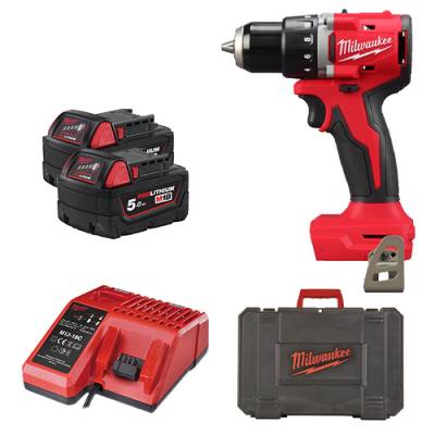 Masina de gaurit compacta cu motor fara perii - Milwaukee M18 BLDDRC-502C