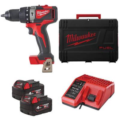 Masina de gaurit cu percutie, cu motor fara perii - Milwaukee M18 BLPD2-402X