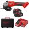 Polizor unghiular fara perii M18 125 mm cu comutator glisant - Milwaukee M18 BLSAG125X-402X
