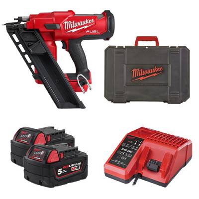 Pistol pentru cuie M18 FUEL 34°, 2 moduri - Milwaukee M18 FFN-502C