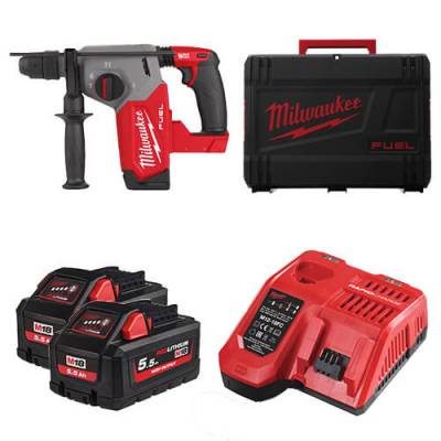 Ciocan rotopercutor SDS-Plus 26 mm cu 4 functii si mandrina FIXTEC M18 FUEL - Milwaukee M18 FHX-552X