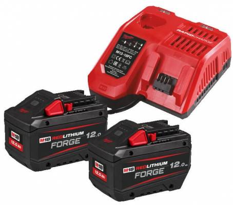 Set de acumulatori si incarcator M18 Forge 12 Ah - Milwaukee M18 FORGENRG-122