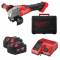 Polizor unghiular 125 mm cu franare si comutator culisant M18 Fuel - Milwaukee M18 FSAG125XB-502X