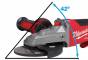 Polizor unghiular 125 mm cu cap plat, franare si comutator tip clapeta M18 FUEL - FSAGF125XPDB-0X