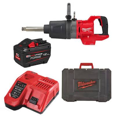 Cheie de impact 1″ ONE-KEY M18 FUEL cu maner-D, cuplu ridicat, inel de fixare - Milwaukee M18 ONEFHIWF1D-121C