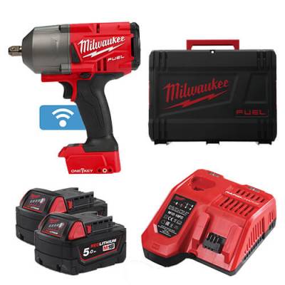 Cheie de impact 1/2″ ONE-KEY M18 FUEL, cuplu ridicat si pin de blocare - Milwaukee M18 ONEFHIWP12-502X