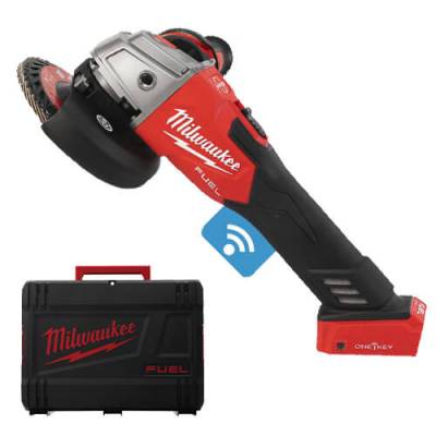Polizor unghiular 125 mm cu franare si comutator culisant M18 FUEL ONE-KEY - Milwaukee M18 ONEFSAG125XB-0X