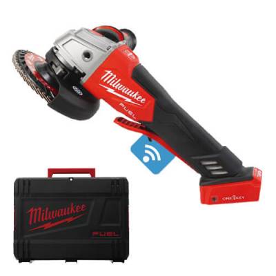 Polizor unghiular 125 mm cu franare si comutator tip clapeta M18 FUEL ONE-KEY - Milwaukee M18 ONEFSAG125XPDB-0X