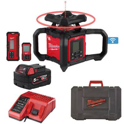 Nivela laser rotativa, orizontala si verticala M18 1200 m cu ONE-KEY - Milwaukee M18 RLOHV1200-501C